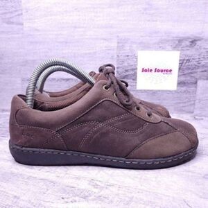 BOC Lace Up Casual Leather Sneaker Brown Women's sz 7.5